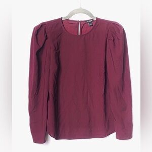 Ann Taylor Rich Burgundy Blouse XS NWT